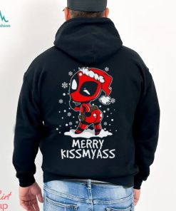 Merry Kissmas Deadpool Christmas Henley Shirt
