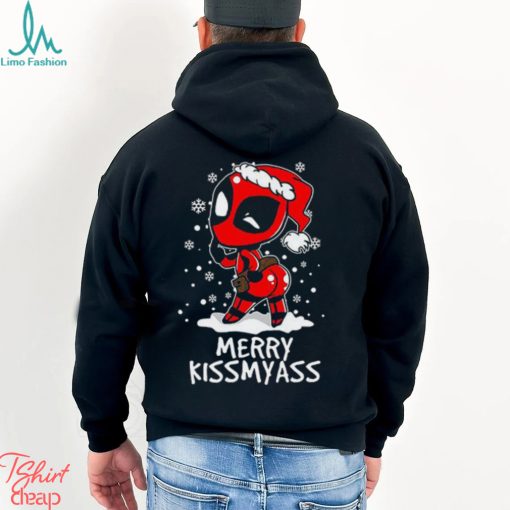 Merry Kissmas Deadpool Christmas Henley Shirt