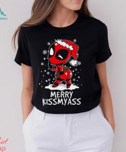 Merry Kissmas Deadpool Christmas Henley Shirt
