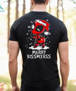 Merry Kissmas Deadpool Christmas Henley Shirt