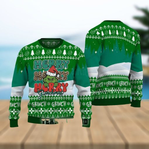 Merry Merry Merry Grinchmas Christmas Ugly Sweater