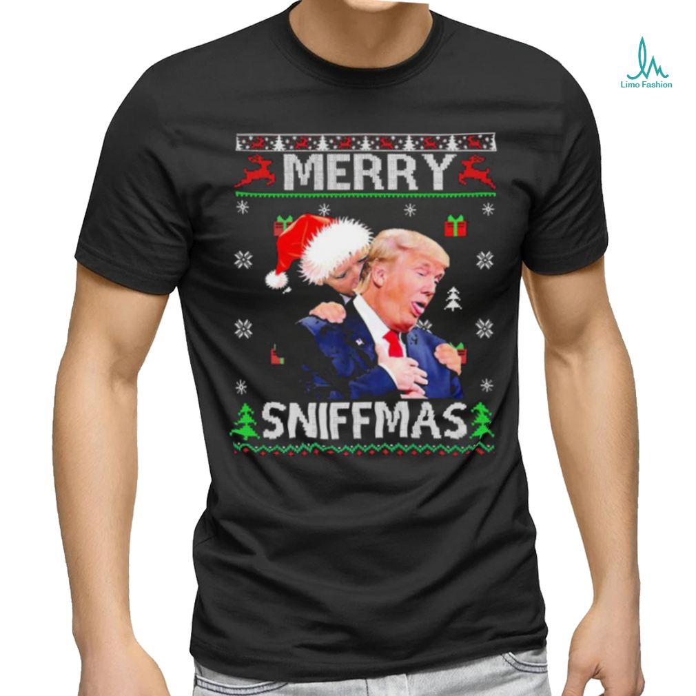 Merry Sniffmas Trump Biden Ugly Christmas Shirt Merry Sniffmas Trump Biden Ugly Christmas Shirt