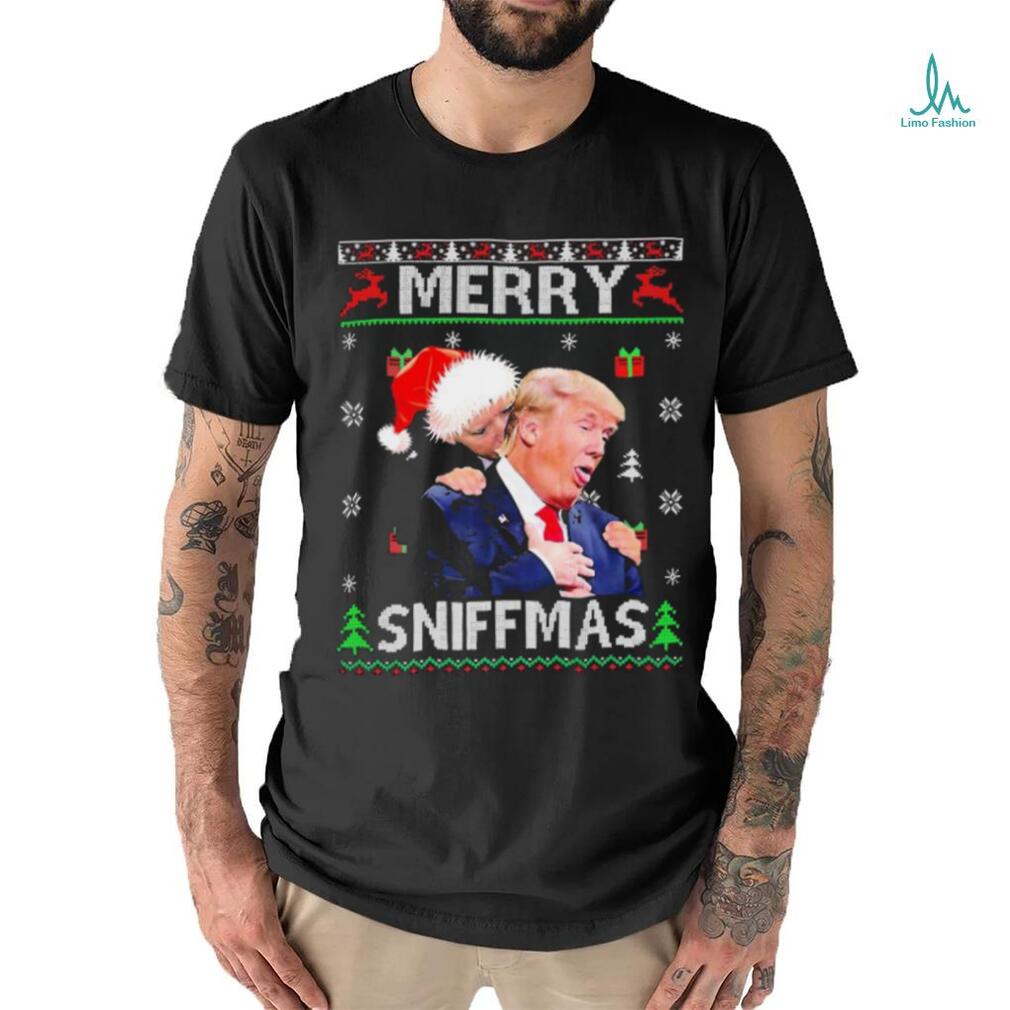 Merry Sniffmas Trump Biden Ugly Christmas Shirt Merry Sniffmas Trump Biden Ugly Christmas Shirt