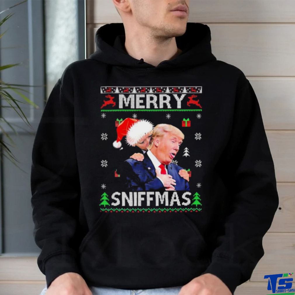 Merry Sniffmas Trump Biden Ugly Christmas Shirt Merry Sniffmas Trump Biden Ugly Christmas Shirt