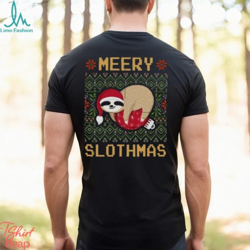 Merry slothmas sloth christmas ugly sweater pattern christmas png shirt digital t shirt designs for sale