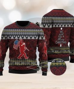 Mery Christmas Bigfoot Ugly Christmas Sweater Perfect Holiday Gift