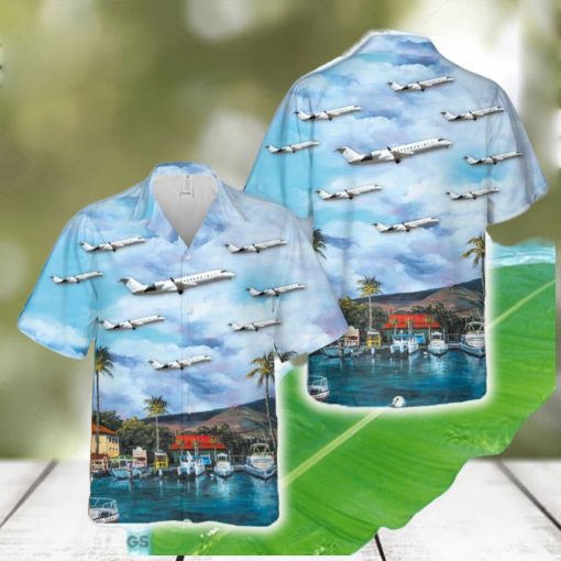 Mesa Airlines Bombardier CRJ 200LR Hawaiian Shirt