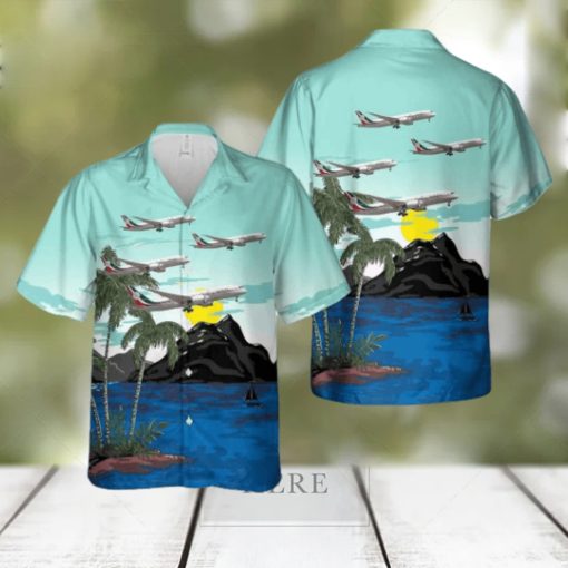 Mexican Air Force Boeing 787 8 Dreamliner Aloha Short Sleeve 3D Printed Hawaiian Shirt For Men And Women