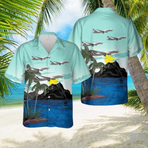 Mexican Air Force Boeing 787 8 Dreamliner Aloha Short Sleeve 3D Printed Hawaiian Shirt For Men And Women