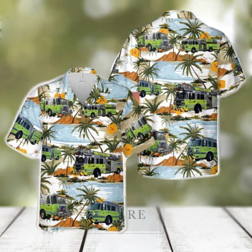 Miami Dade Fire Rescue Dept Hawaiian Shirt Men And Women Gift Floral Beach