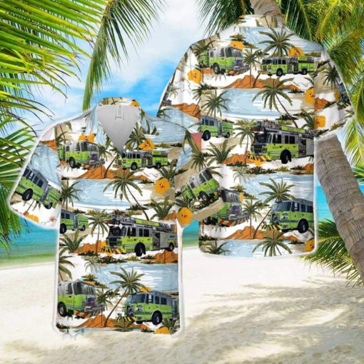 Miami Dade Fire Rescue Dept Hawaiian Shirt Men And Women Gift Floral Beach