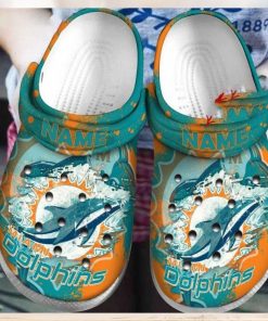 Miami Dolphins Crocs Clog Shoes