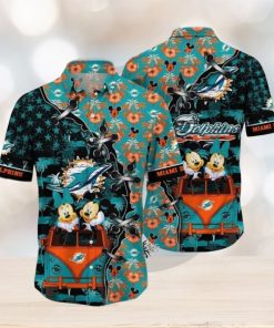 Miami Dolphins Hawaiian Shirt Mickey And Minnie Style Shirt