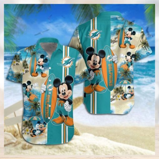 Miami Dolphins Mickey Mouse Hawaiian Shirt