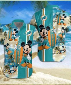 Miami Dolphins Mickey Mouse Hawaiian Shirt