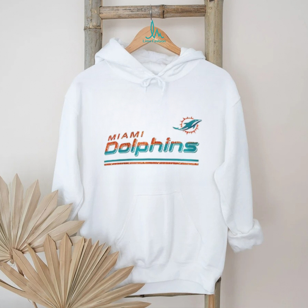 Miami Dolphins New Era Women's Third Down Colorblock T Shirt Miami Dolphins New Era Women's Third Down Colorblock T Shirt