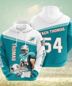 Miami Dolphins No1147 Custom Hoodie 3D Sweatshirt Tshirt Football Gift