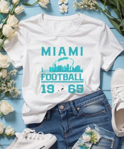 Miami Dolphins football 1965 skyline retro shirt