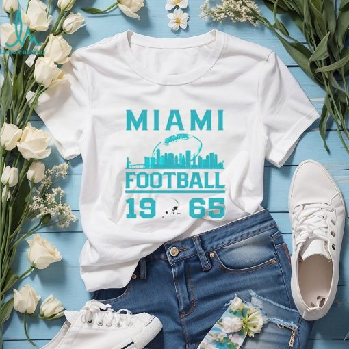 Miami Dolphins football 1965 skyline retro shirt