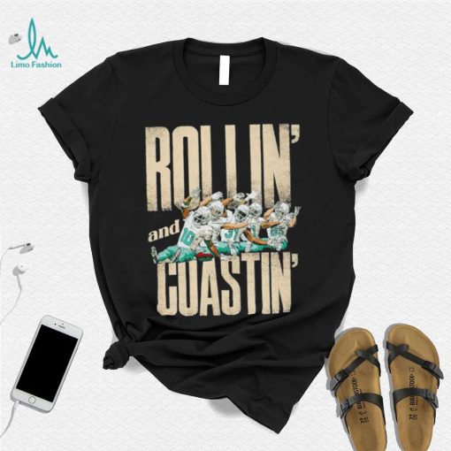 Miami Dolphins football Tyreek Hill Rollin and Coastin players funny shirt