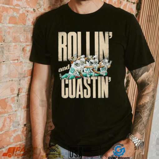 Miami Dolphins football Tyreek Hill Rollin and Coastin players funny shirt