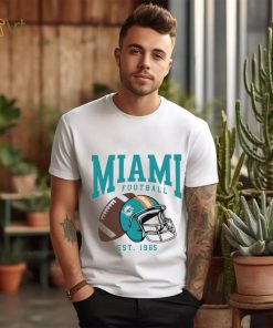 Miami Dolphins football est. 1965 NFL helmet logo shirt