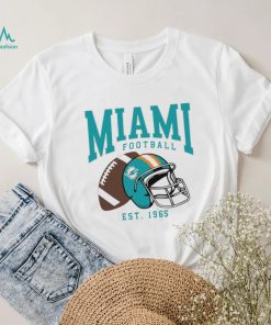Miami Dolphins football est. 1965 NFL helmet logo shirt