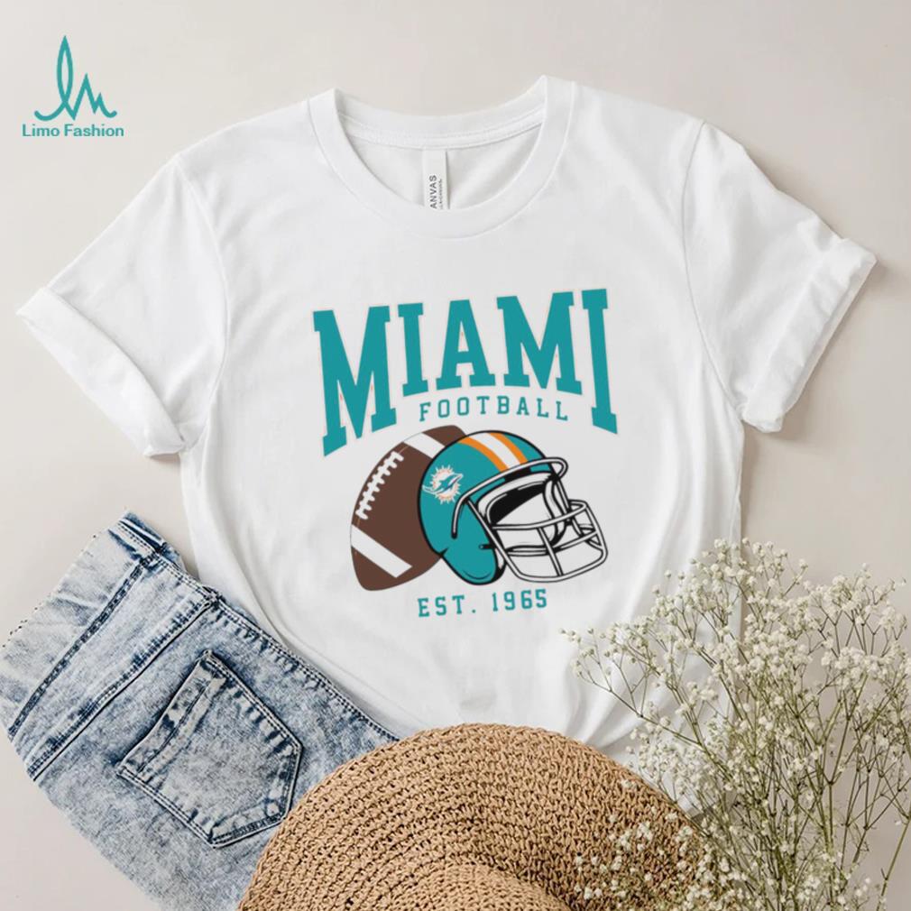 Miami Dolphins football est. 1965 NFL helmet logo shirt Miami Dolphins football est. 1965 NFL helmet logo shirt