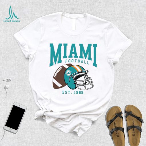 Miami Dolphins football est. 1965 NFL helmet logo shirt