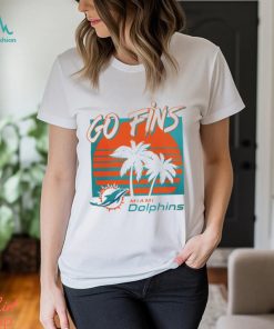 Miami Dolphins football go fins vintage retro shirt