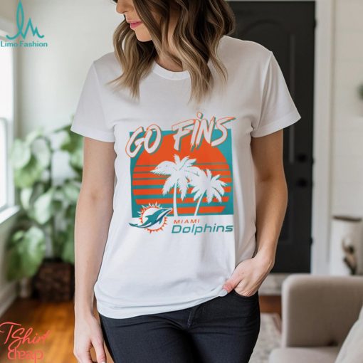 Miami Dolphins football go fins vintage retro shirt