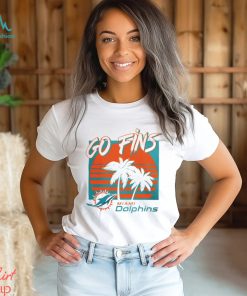 Miami Dolphins football go fins vintage retro shirt