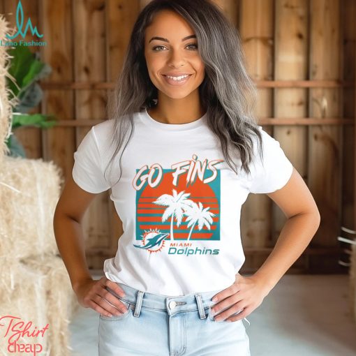 Miami Dolphins football go fins vintage retro shirt