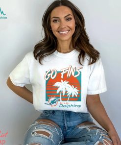 Miami Dolphins football go fins vintage retro shirt