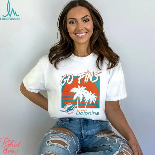 Miami Dolphins football go fins vintage retro shirt