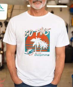 Miami Dolphins football go fins vintage retro shirt