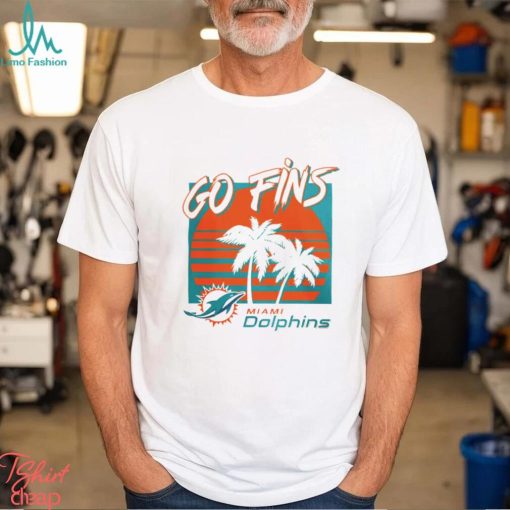 Miami Dolphins football go fins vintage retro shirt