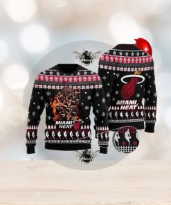 Miami Heat Basketball Team Ugly Christmas Sweater Perfect Holiday Gift