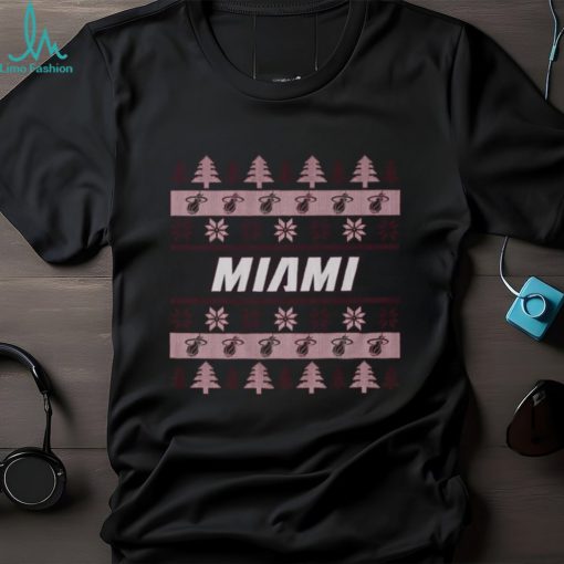 Miami Heat Holiday Christmas Tree T Shirt