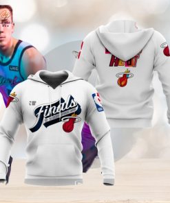 Miami Heat NBA Finals 2023 Eastern Conference Champs White Hoodie Sweatshirt 3D