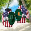 Miami Hurricanes NCAA US Flag 3D Printed Hoodie