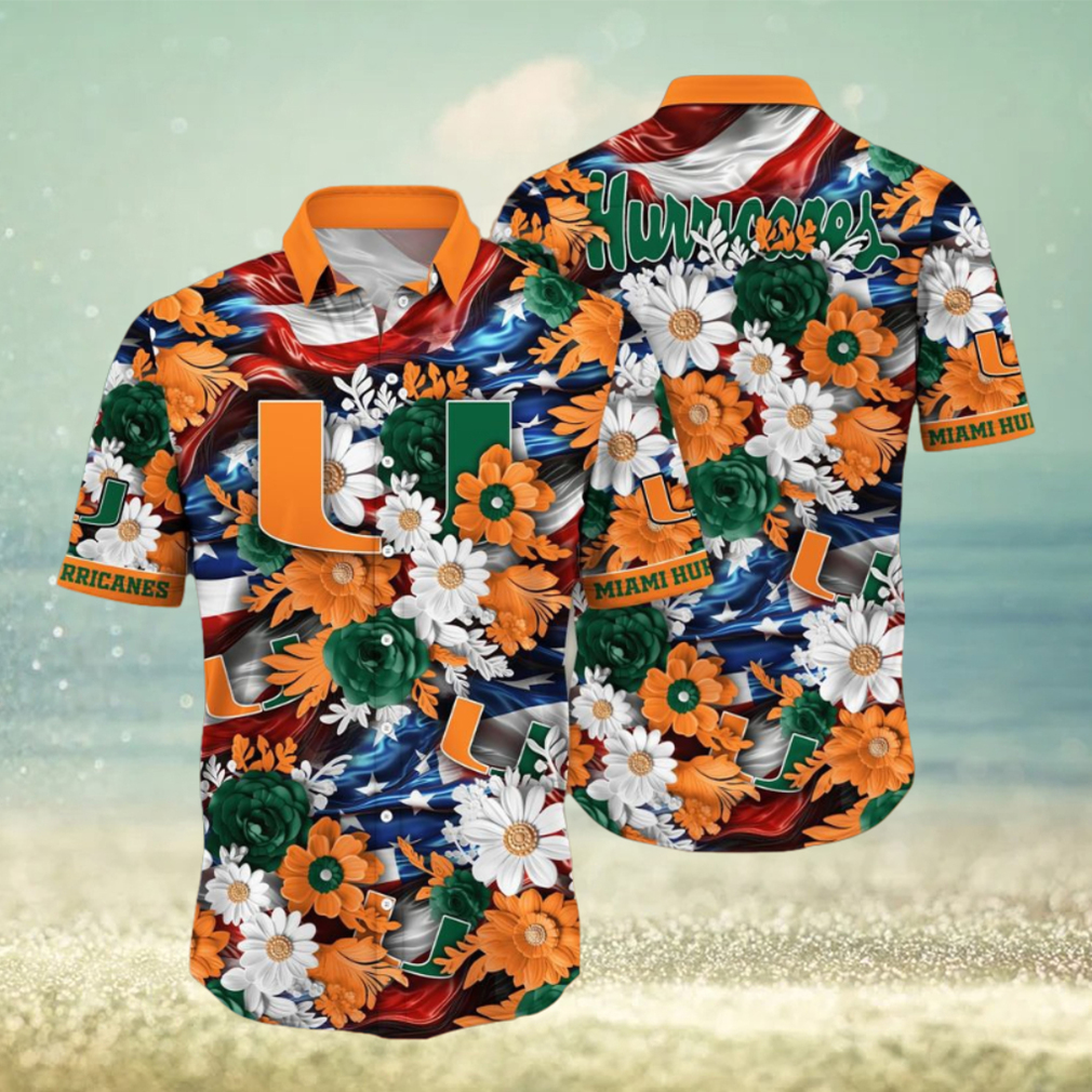 Miami Hurricanes NCAA1 Hawaii Shirt Independence Day Miami Hurricanes NCAA1 Hawaii Shirt Independence Day