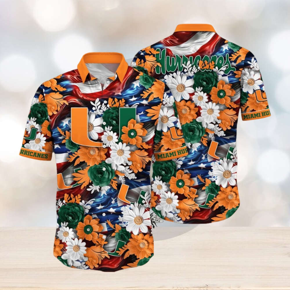 Miami Hurricanes NCAA1 Hawaii Shirt Independence Day Miami Hurricanes NCAA1 Hawaii Shirt Independence Day