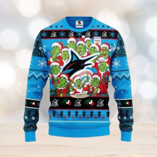 Miami Marlins 12 Grinch Xmas Day Ugly Sweater Christmas