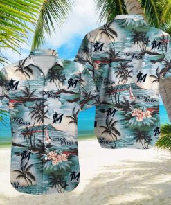 Miami Marlins MLB Tropical Beach Lover Gift Aloha Hawaiian Shirt