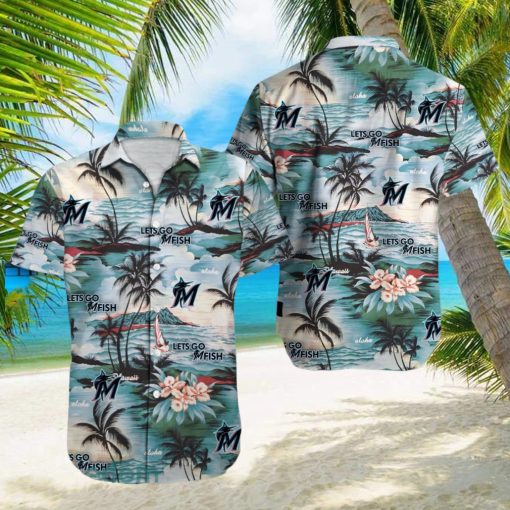 Miami Marlins MLB Tropical Beach Lover Gift Aloha Hawaiian Shirt