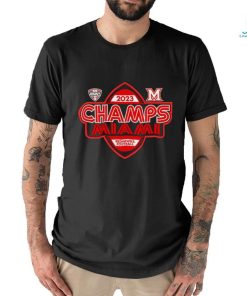 Miami RedHawks 2023 MAC Champions shirt