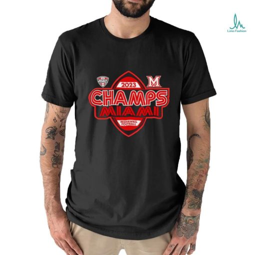 Miami RedHawks 2023 MAC Champions shirt