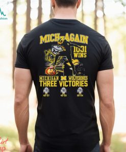 Mich Again 1001 Wins Michigan Wolverines Three Victories Shirt