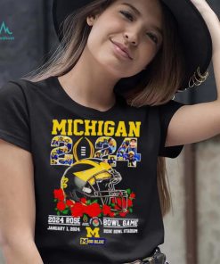Michigan 2024 Rose Bowl game January 1 2024 go Blue shirt